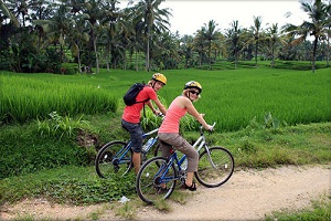 Bersepeda di Ubud@baliraftingmurah.com